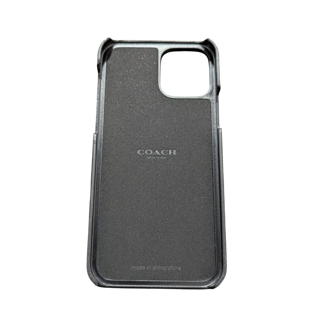 Z9U Coach‎ Leather Slim Protective Case For Apple iPhone 11 Pro In Black